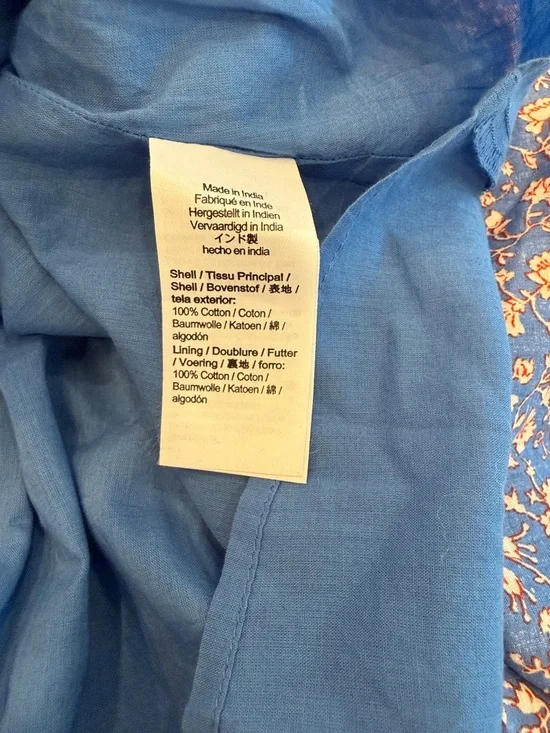 Madewell Lavender-Blue Floral Tiered Maxi Dress - Picture 7 of 8